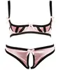 Cottelli Collection Ensemble soutien-gorge rose à demi ouvert