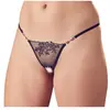 Cottelli Collection String Ouvert à Strass Noir & Rouge