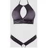 Cottelli Collection Ensemble deux pièces sexy et transparent avec découpe à l'entrejambe