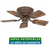 CASAFAN Ventilateur de plafond Classic Flat III en laiton brossé 75