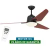 CasaFan Eco Aviatos 132 Ventilateur de Plafond avec Lumière et Contrôle 24W Gris Basalte/Cerise