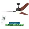CasaFan Ventilateur de plafond avec lumière 516096 Eco AVIATOS 162 Cerise/Gris basalte BG-KI