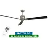 CASAFAN Ventilateur de Plafond Eco Neo III 152cm Chromé Wengé Gris