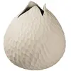 ASA SELECTION GMBH Vase en faïence - CARVE - 10.5 cm - Blanc - Petit modèle - Objets décoratifs