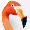 Kare Design Déco murale orange tête de flamant rose H72