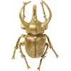 Kare Déco murale insecte scarabée Atlas en polyrésine dorée H36