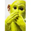 Tirelire Singe Iwazaru vert Kare Design