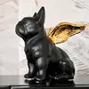 Kare Design Déco bouledogue noir ailes dorées Kare Design