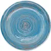 Kare Design Assiette plate en grès bleu D27 - Lot de 4