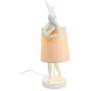 Lampe de table - KARE - Animal - Lapin - 50 cm - Blanc et Rose