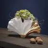 Vase feuille de ginkgo - KARE - 18cm - Grès vernis - Objets décoratifs