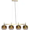 Suspension Goblet Quattro dorée - KARE - 25cm - 4 ampoules - Métal