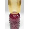 Kare Design Vase en verre jaune et violet H38