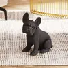 Kare Statuette chiot bouledogue Français noir feutrine