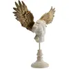 Déco buste homme ailes bronze 45cm Kare Design