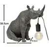 lampe rhino assis gris