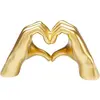 Déco mains dorées coeur 24cm Kare Design