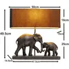 lampe famille d'éléphants