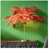 Lampe plumes rouges Kare Design