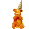 Déco ours assis glace orange Kare Design