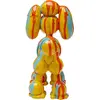 Déco chien jaune coulées de peinture Kare Design