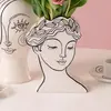 Vase Favola femme buste blanc et noir Kare Design TU