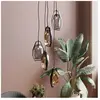 KARE Suspension Diamond Fever Spiral noir à 5 lampes rondes
