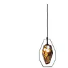 KARE Suspension Diamond Fever, noir, à 1 lampe