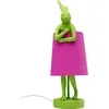 Lampe Animal lapin verte et rose 50cm Kare Design