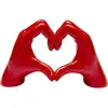 Déco mains rouges coeur Kare Design TU