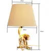 lampe pieuvre dorée 44cm