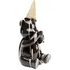 Déco ours assis glace noir Kare Design