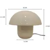 lampe mushroom 27cm beige