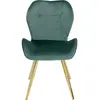 Kare Design Viva Chaise élégante en Velours Vert 82 x 45 x 52 cm