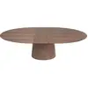 KARE Table à manger ovale extensible bois noyer benvenuto