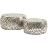 Tables basses - KARE - Pebbles Deluxe - Argent - Métal - Rond - Set de 2