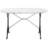 Table Bistrot 120x60cm marbre blanc Kare Design TU
