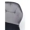 Chaise - KARE - Viva - Velours gris - Capacité 120kg - Style vintage