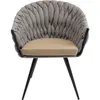 Chaise avec accoudoirs Knot marron Kare Design TU