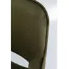 Chaise avec accoudoirs San Francisco velours vert foncé Kare Design TU