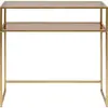 Console - KARE - Loft 85x30cm - Verre teint - Doré - Charge max 20 kg
