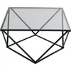 Table basse Cristallo 80x80cm noire Kare Design
