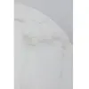 KARE Table à manger ronde 2 personnes en marbre blanc et acier D60