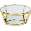 Table basse Monocolo doré 90cm - KARE - Salon - Contemporain - Design