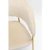 Chaise avec accoudoirs Belle velours crème Kare Design TU
