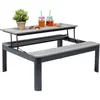 Table basse de jardin dépliante Happy Day grise Kare Design