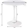 Table Schickeria 80cm chêne et noire Kare Design TU