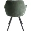 Chaise avec accoudoirs pivotante Lady Loco Coco verte Kare Design TU