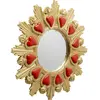 miroir coeurs enflammés 38cm
