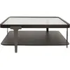 Kare Design Table basse carrée en verre et frêne
